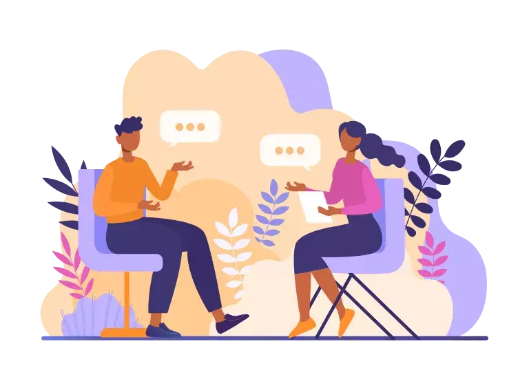 Dwie rozmawiające osoby